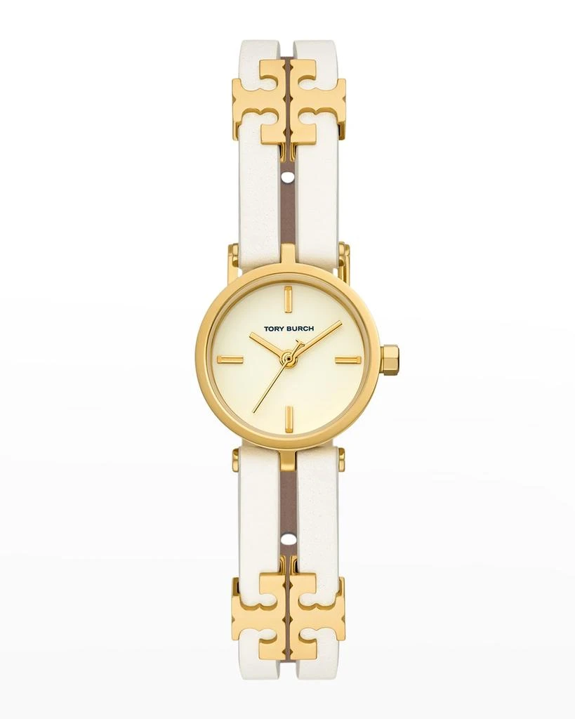 商品Tory Burch|The Kira Watch with Ivory Leather Strap,价格¥1738,第1张图片