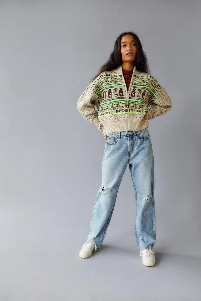 商品BDG|BDG Jesse Half-Zip Sweater,价格¥75,第4张图片详细描述