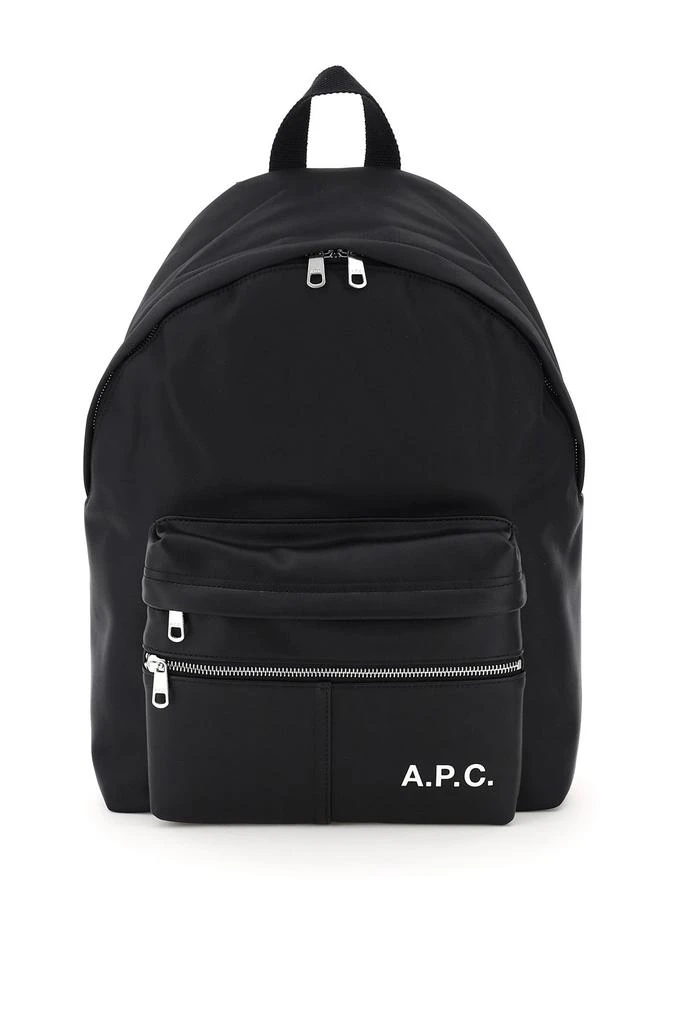 商品A.P.C.|CAMDEN FAUX LEATHER AND NYLON BACKPACK,价格¥1711,第1张图片