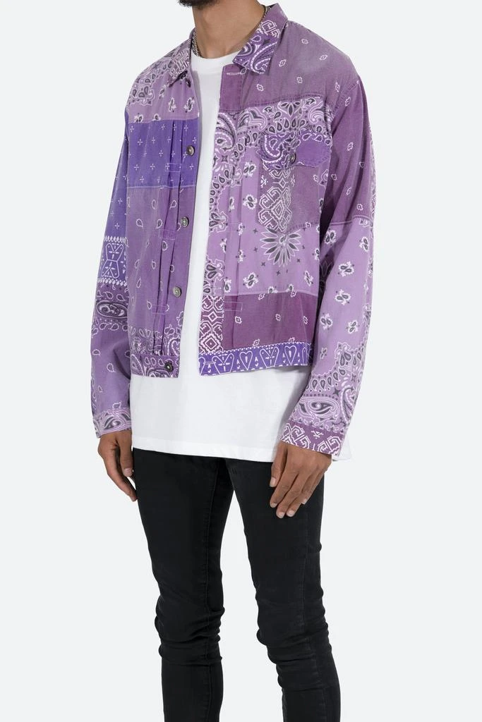 商品MNML|Bandana Trucker Shirt - Purple,价格¥237,第2张图片详细描述