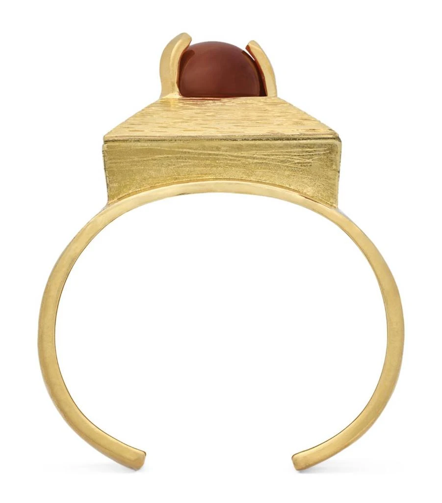 商品Yves Saint Laurent|Gold-Tone Cabochon Bangle,价格¥11541,第1张图片