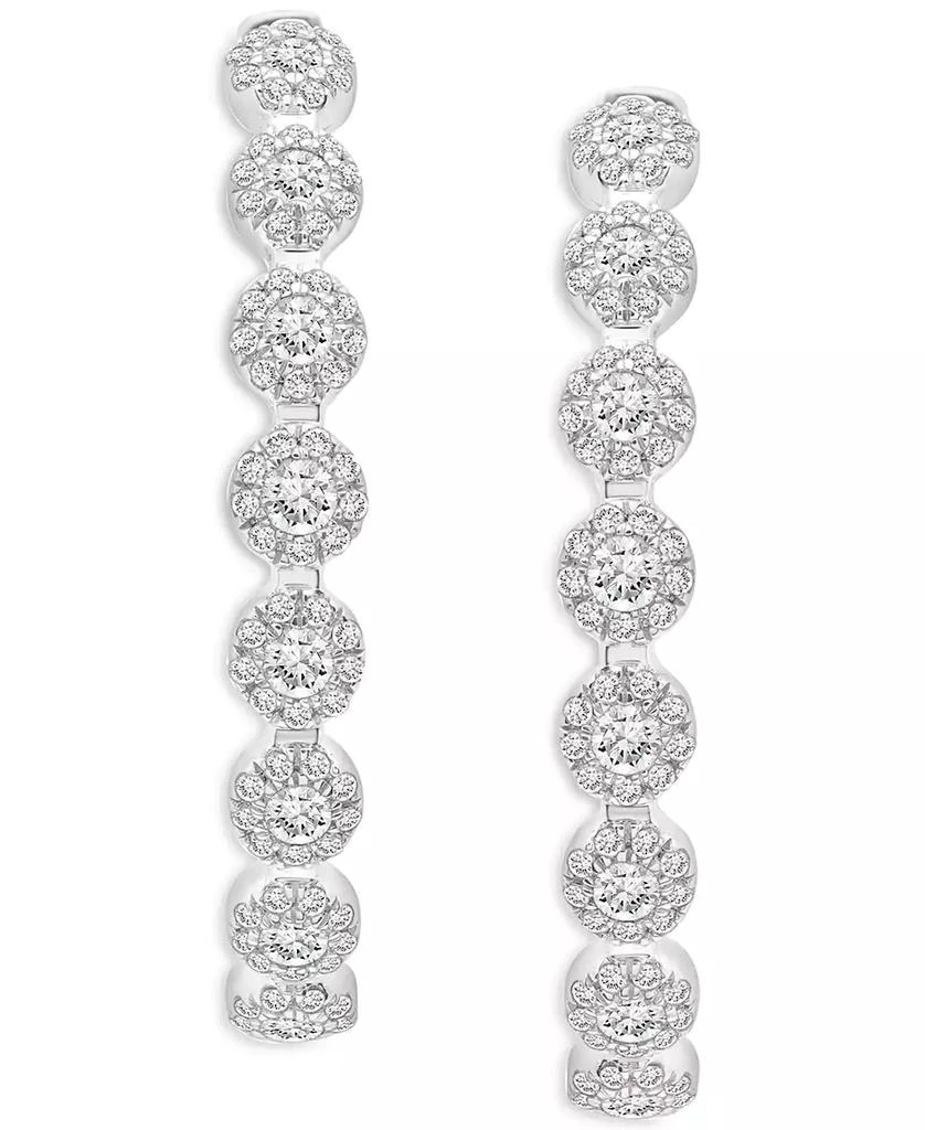 商品Wrapped in Love|Diamond Hoop Earrings (1 ct. t.w.) in 14k White Gold, Created for Macy's,价格¥11774,第3张图片详细描述