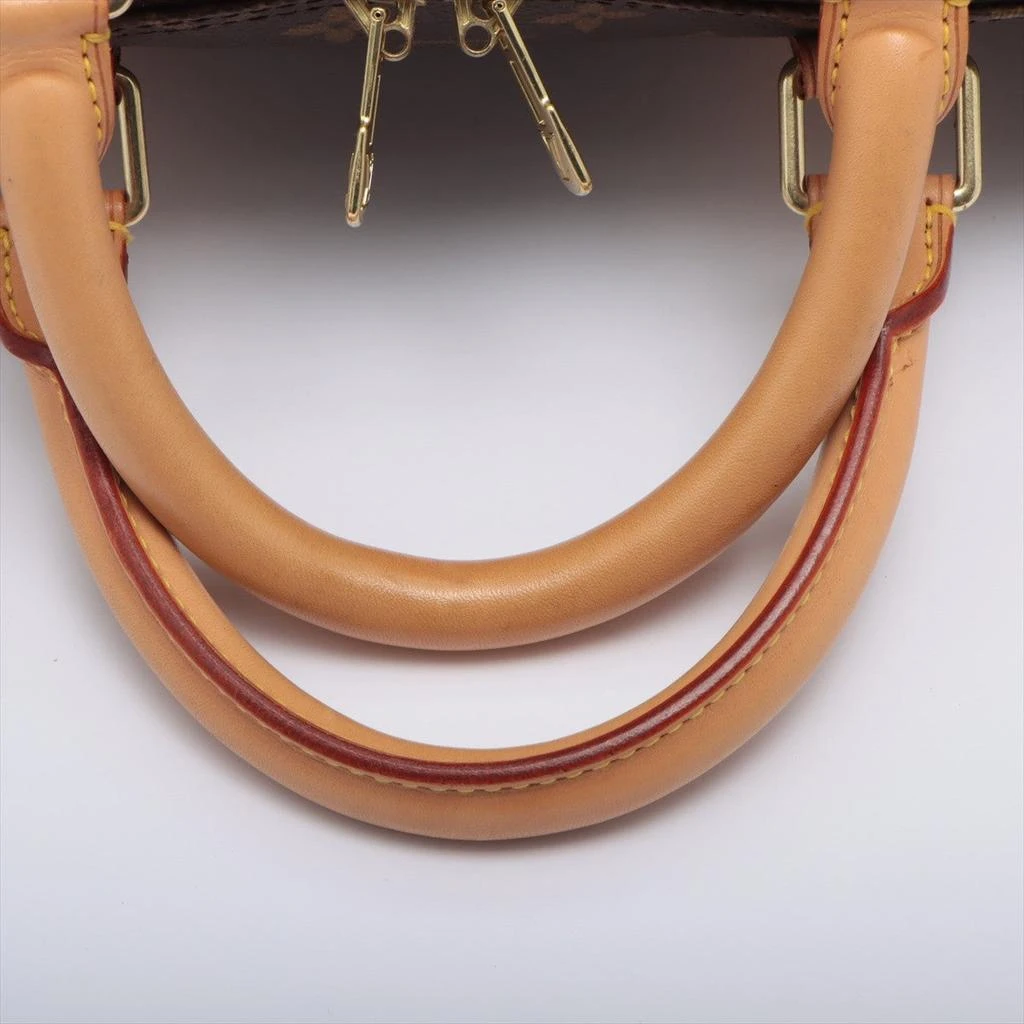 商品[二手商品] Louis Vuitton|Louis Vuitton Brown Monogram Canvas Leather Keepall 55 cm Duffle Bag Luggage,价格¥11870,第5张图片详细描述