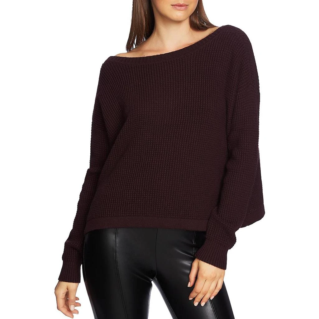 商品1. State|1.State Womens Plus Lace-Up Wafflestitch Pullover Sweater,价格¥122,第2张图片详细描述