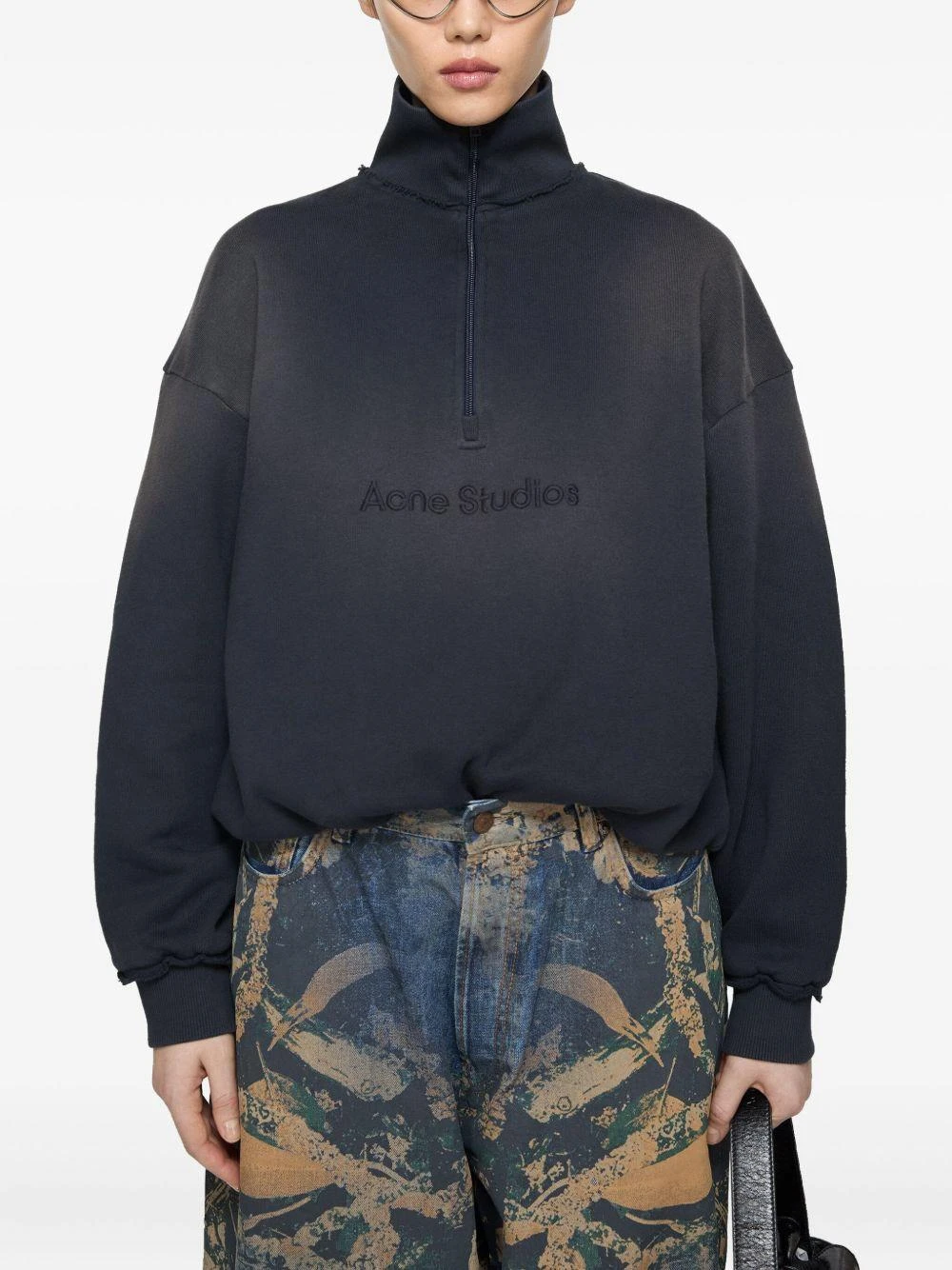商品【商品预售7天】 Acne Studios|Acne Studios 女士针织毛衣 AI0161885 黑色,价格¥5251,第5张图片详细描述