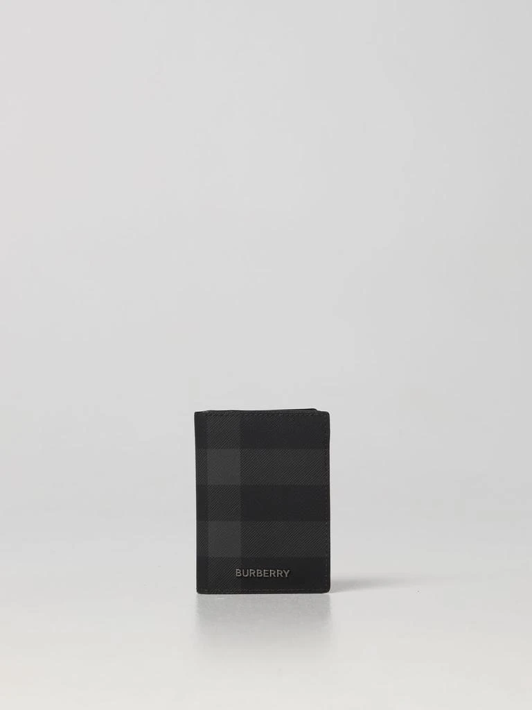 商品Burberry|Burberry Flint check leather card holder,价格¥1763,第1张图片