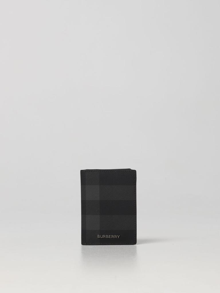 商品Burberry|Burberry Flint check leather card holder,价格¥1673,第1张图片
