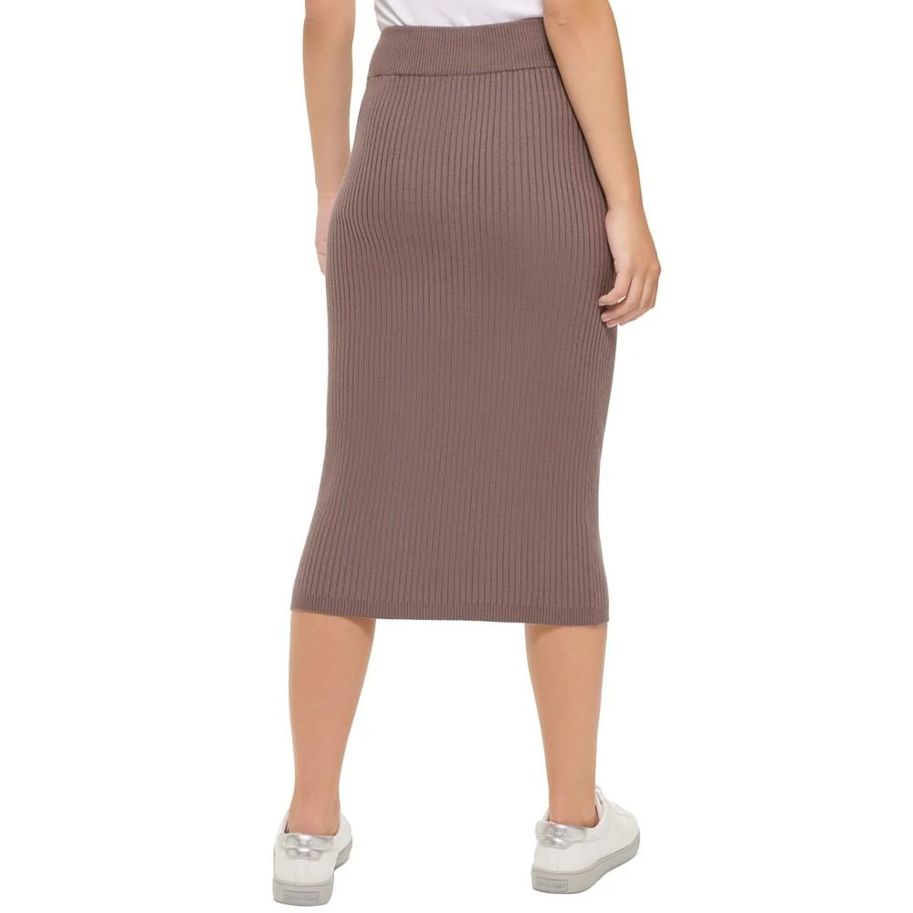 商品Calvin Klein|Women's Ribbed Knit Midi Skirt,价格¥316,第2张图片详细描述