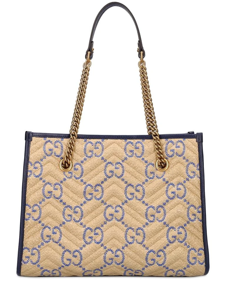 商品Gucci|Raffia Gg Marmont Tote Bag,价格¥20323,第5张图片详细描述
