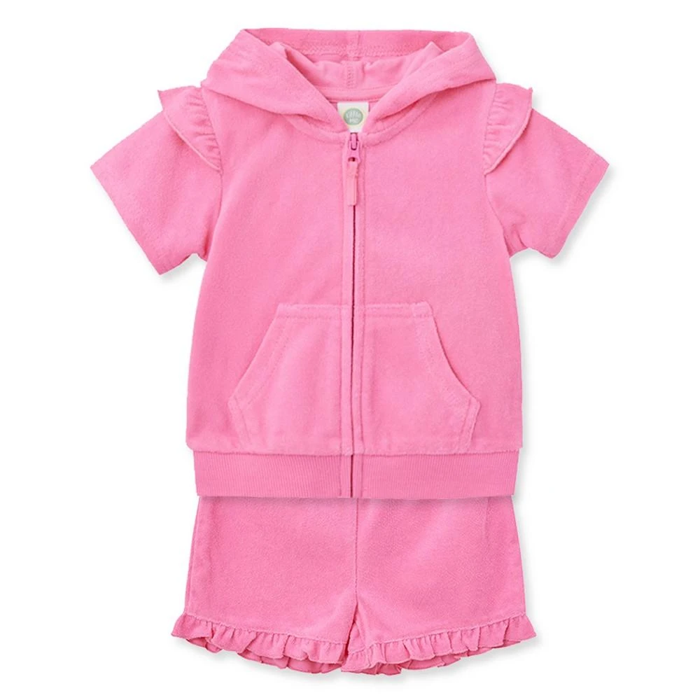 商品Little Me|Baby Girls Coordinating Terry Swim Cover-Up Set,价格¥81,第5张图片详细描述