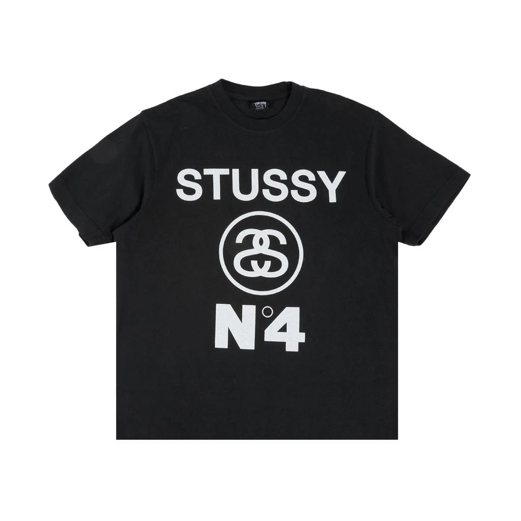 商品STUSSY|Stussy No. 4 Pigment Dyed Short Sleeve T-Shirt - men's,价格¥292,第1张图片