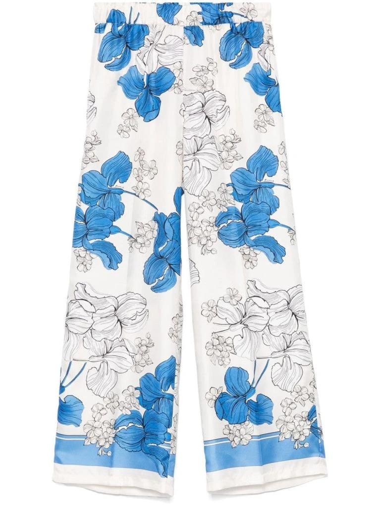 商品Parosh|Serenella Floral Print Wide-Leg Trousers,价格¥3420,第1张图片