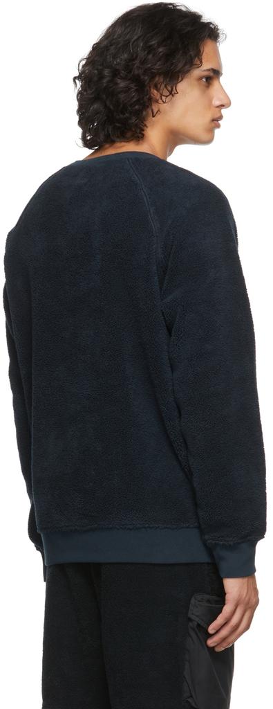 Navy Two Pocket Fleece Sweatshirt商品第3张图片规格展示