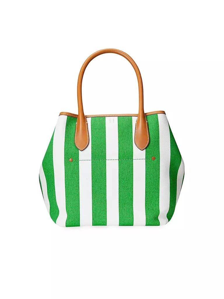 商品Ralph Lauren|Medium Reversible Striped Canvas Tote,价格¥1141,第5张图片详细描述