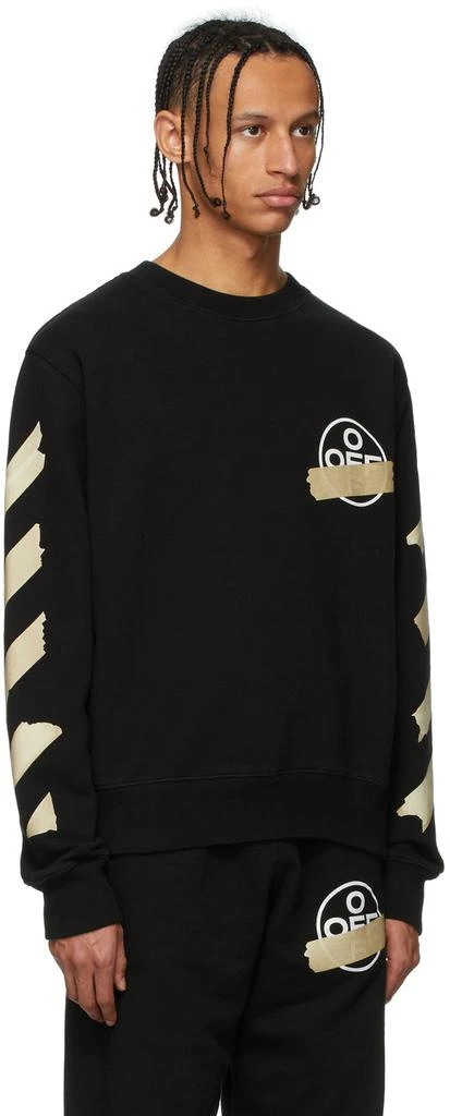 商品Off-White|Black & Beige Tape Arrows Sweatshirt,价格¥2205,第2张图片详细描述