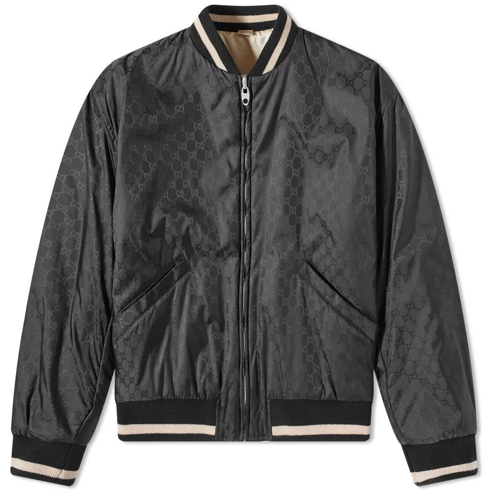 商品Gucci|Gucci Nylon Jaquard Bomber Jacket,价格¥14723,第1张图片