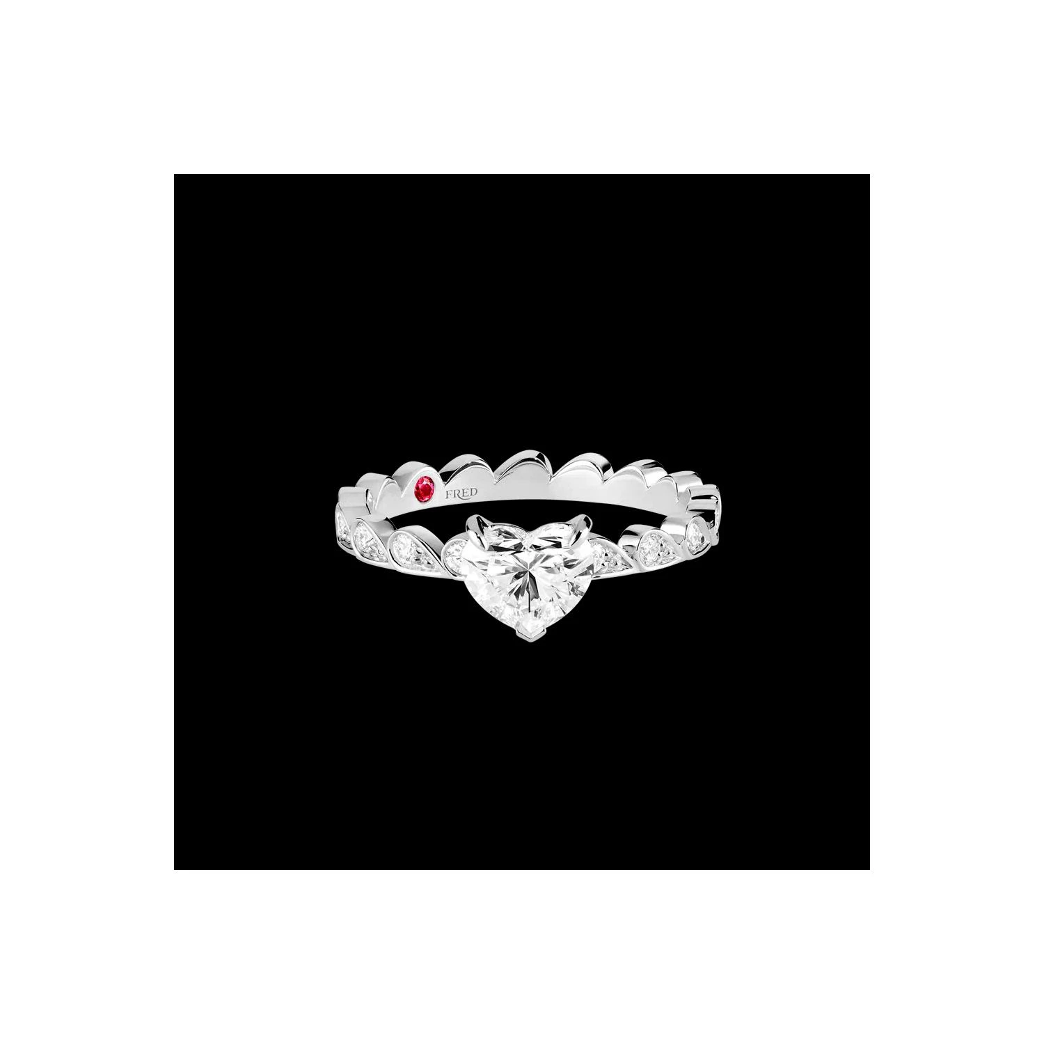 商品Fred|包邮包税【预售7天发货】 FRED 24春夏 女士 戒指 PRETTY WOMAN ICONIC ENGAGEMENT RING 4J0766,价格¥144976,第1张图片