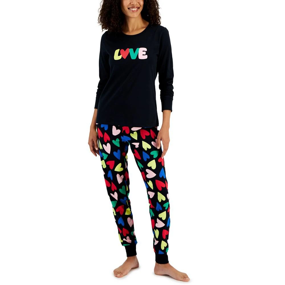 商品Family Pajamas|Women's 2-Pc. Love Pajamas Set, Created for Macy's,价格¥111,第1张图片