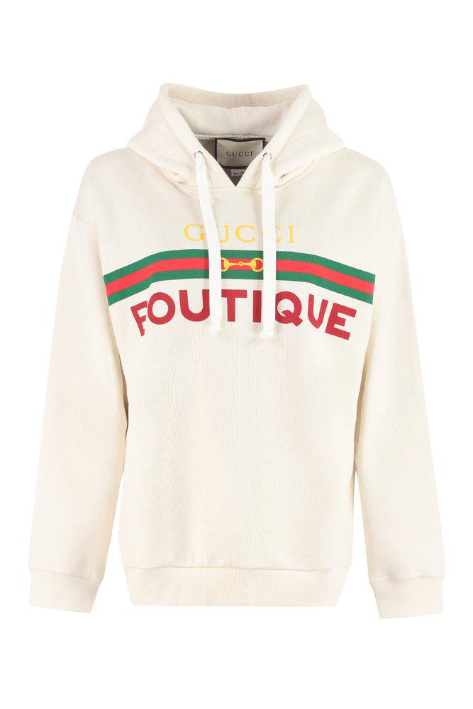 Gucci Boutique Print Oversized Hoodie商品第1张图片规格展示