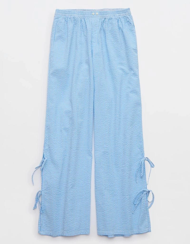 商品Aerie|Aerie Off-Duty Seersucker Side Tie Trouser PJ,价格¥113,第3张图片详细描述