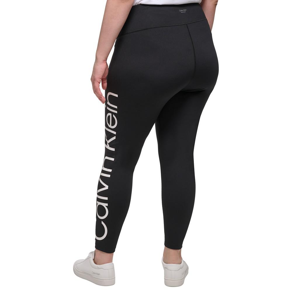 Plus Size High-Waist Logo Leggings商品第2张图片规格展示