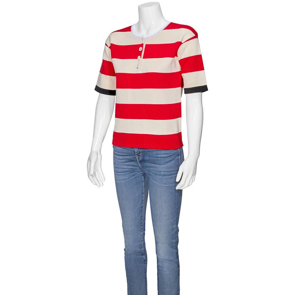 商品Marni|Marni Ladies Striped Crewneck Shirt, Brand Size 42 (US Size 8),价格¥1719,第4张图片详细描述