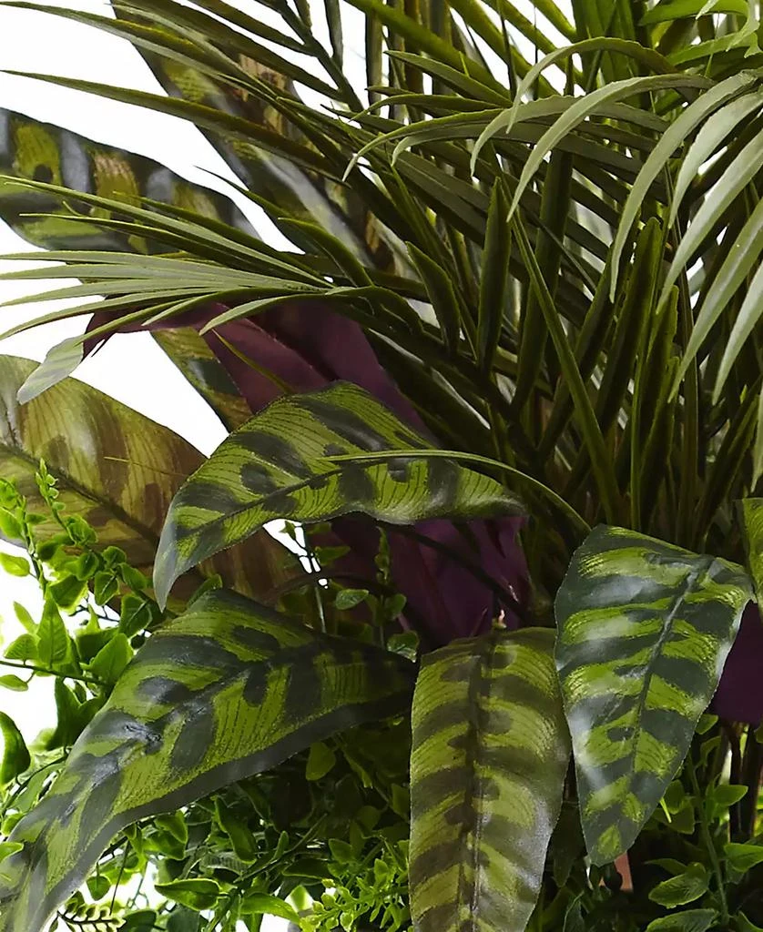 商品NEARLY NATURAL|27" Mixed Areca Palm, Fern & Peacock Artificial Plants in Planter,价格¥643,第2张图片详细描述