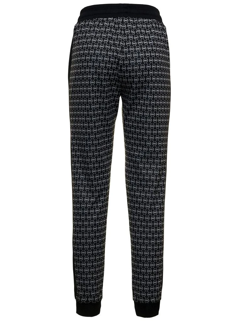 商品Michael Kors|Black Recycled Fabric Joggers with allover Logo Print,价格¥817,第2张图片详细描述