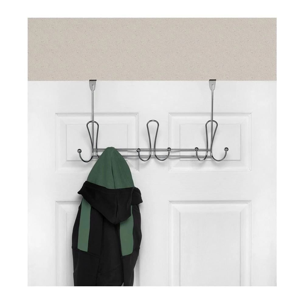 商品Spectrum|Quazar Over The Door 3-Triple Hook Rack,价格¥224,第5张图片详细描述