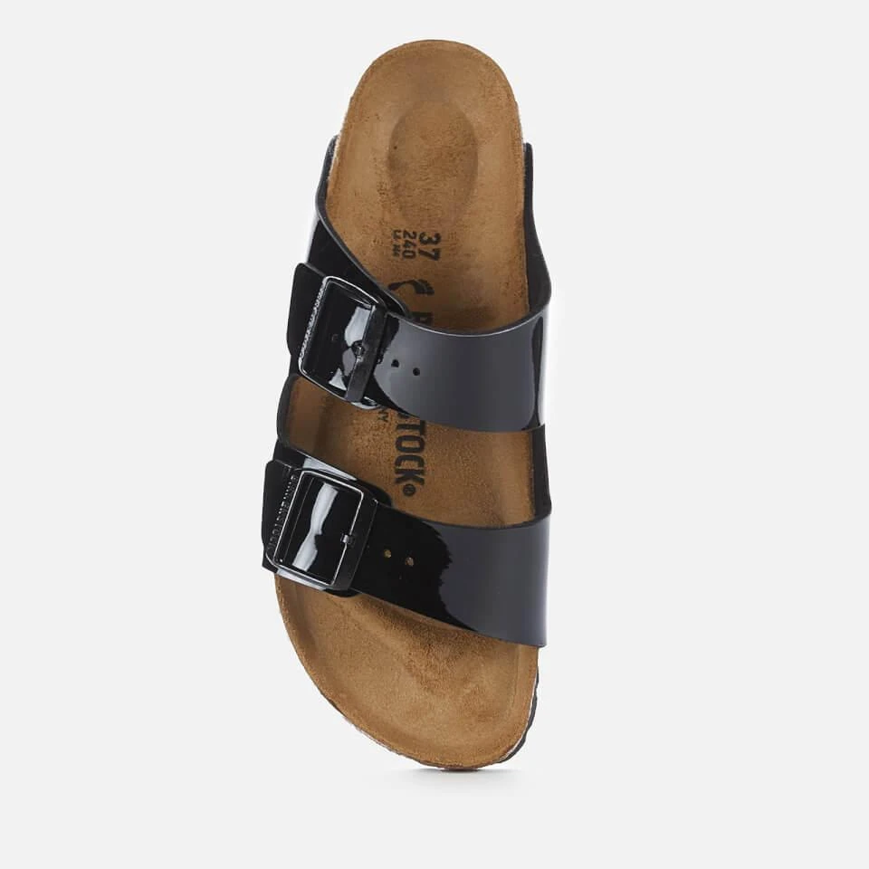 商品Birkenstock|BIRKENSTOCK WOMEN'S ARIZONA SLIM FIT LEATHER DOUBLE STRAP SANDALS - BLACK PATENT,价格¥365,第3张图片详细描述