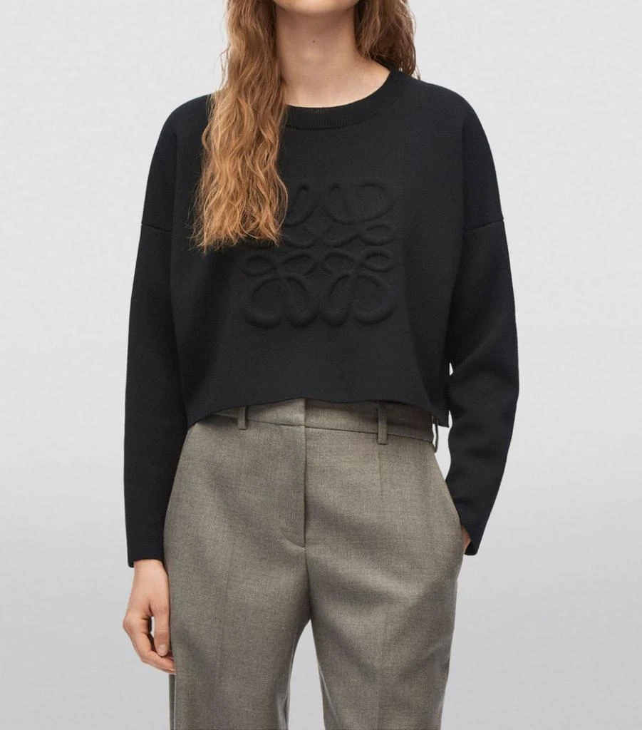 商品Loewe|Anagram Cropped Sweater,价格¥10680,第4张图片详细描述