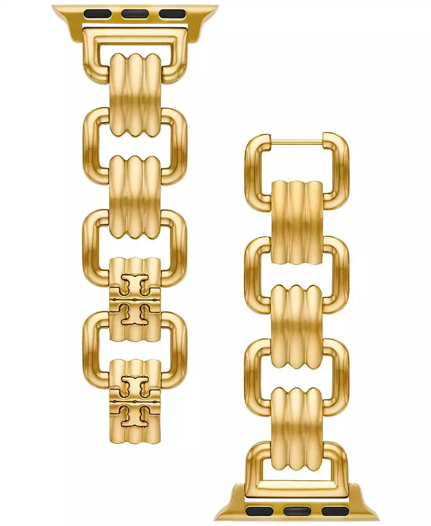 商品Tory Burch|Eleanor Gold-Tone Stainless Steel Jewelry Link Bracelet For Apple Watch® 38mm/40mm,价格¥1337,第1张图片