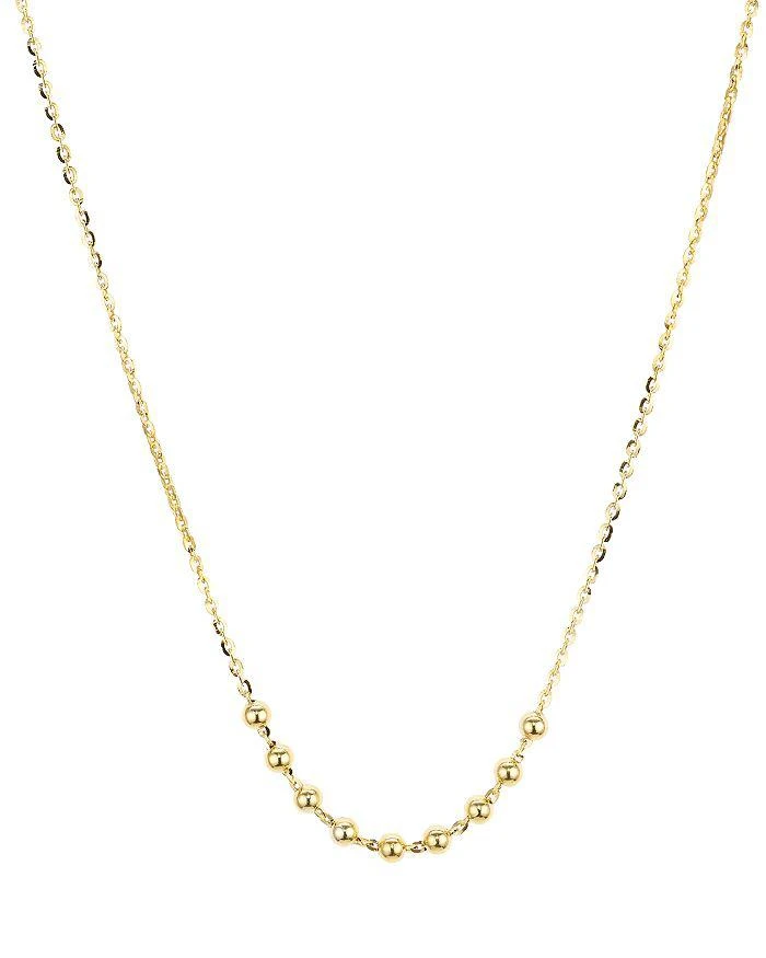 商品Argento Vivo|Beaded Chain Necklace in 14K Gold-Plated Sterling Silver, 16",价格¥581,第1张图片详细描述