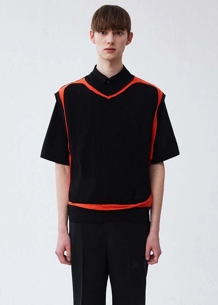 商品ADER error|ADER error Black Conrad Knit Vest,价格¥1443,第2张图片详细描述