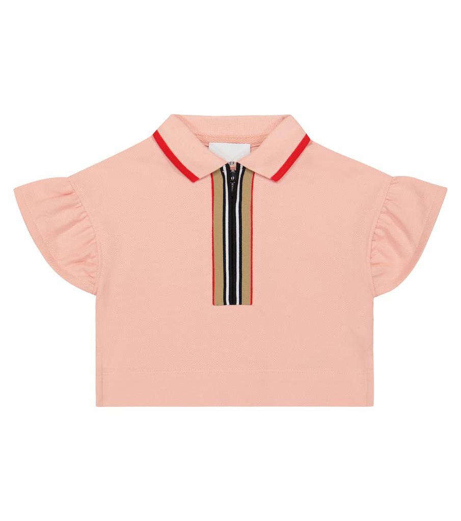商品Burberry|婴幼儿 — Icon Stripe珠地布Polo衫,价格¥1003,第1张图片