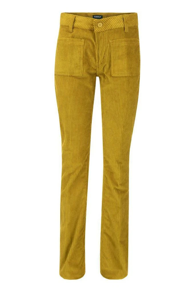 商品DONDUP|Dondup Newmolly - Velvet Bootcut Trousers,价格¥1080,第1张图片