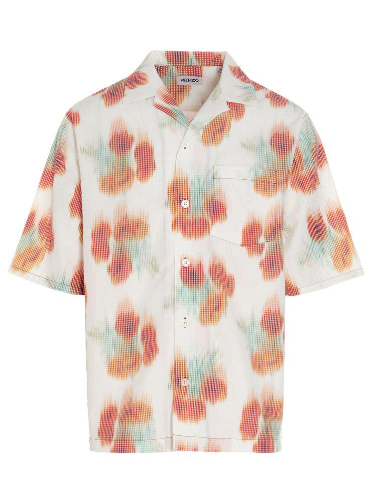 Kenzo Coquelicot Poppy Printed Shirt商品第1张图片规格展示