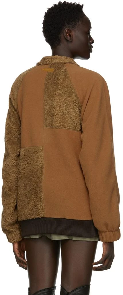 商品Helmut Lang|Brown Akeem Smith Edition Fleece Patchwork Jacket,价格¥896,第3张图片详细描述