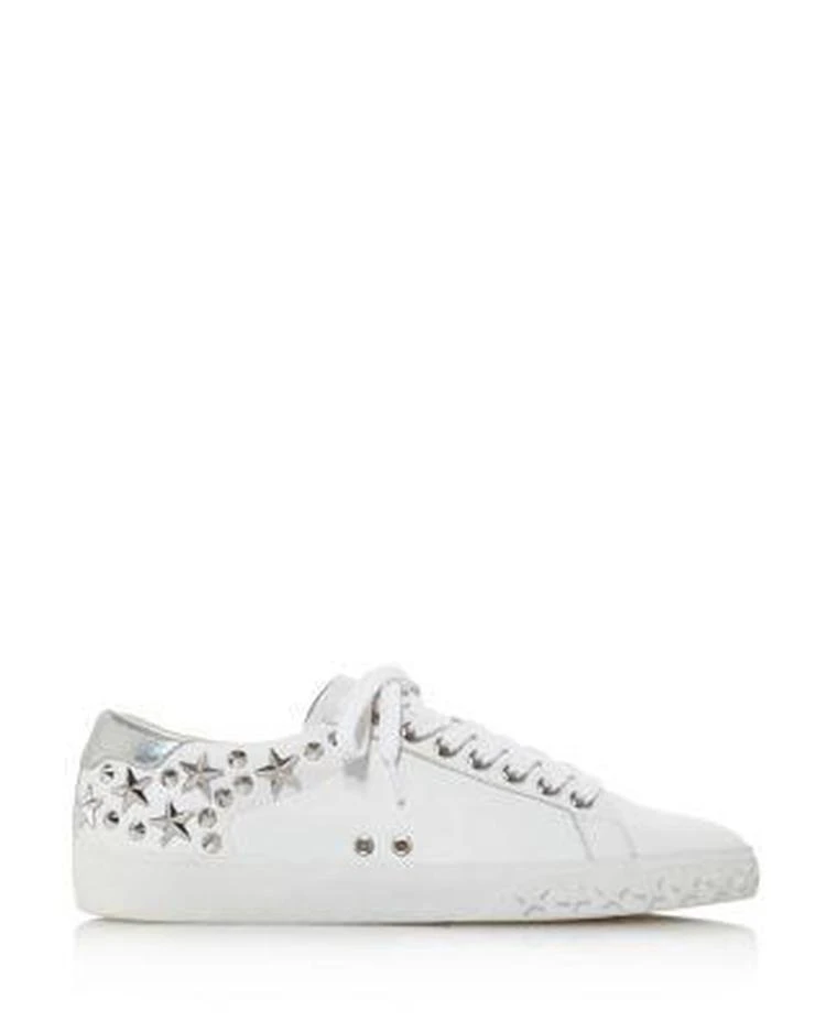 商品Ash|Women's Dazed Star Studded Leather Lace Up Sneakers ,价格¥566,第3张图片详细描述