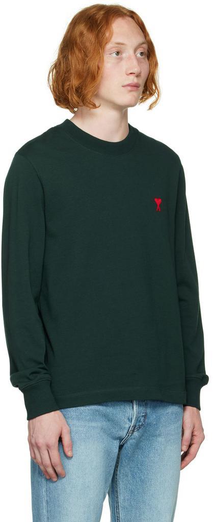 商品AMI|Green Ami De Cœur Long Sleeve T-Shirt,价格¥982,第4张图片详细描述