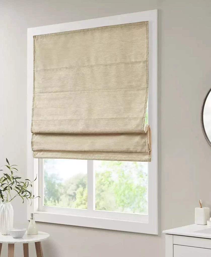 商品Madison Park|Como Cordless Thermal Room Darkening Faux-Silk Roman Shade, 64" x  31",价格¥685,第3张图片详细描述