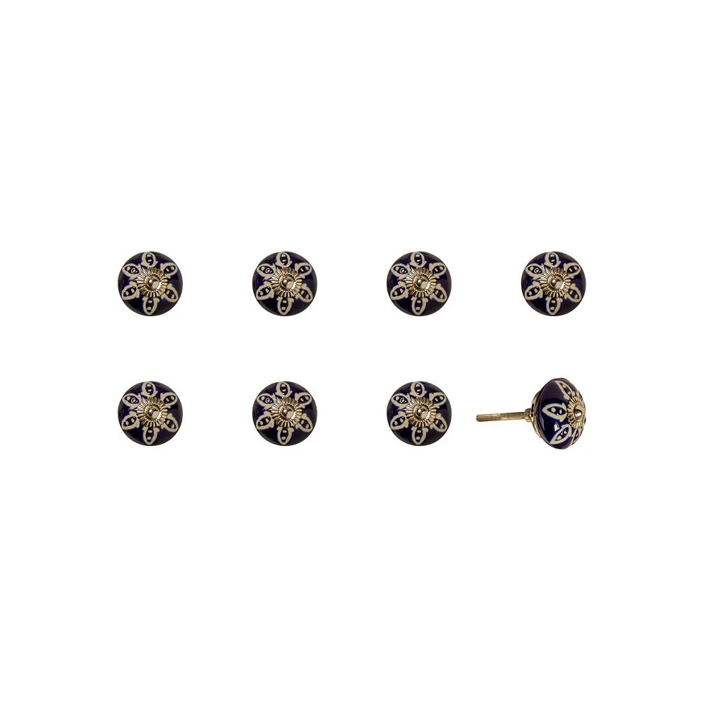 商品KNOB-IT|Handpainted Ceramic Knob Set of 8,价格¥426,第1张图片