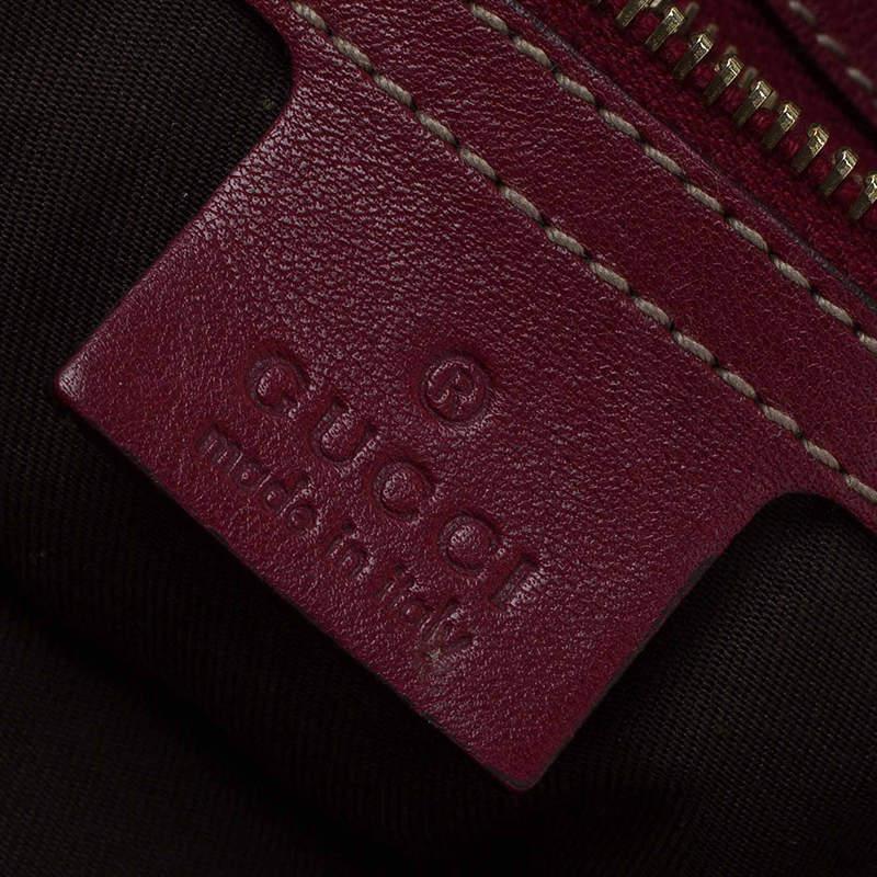 Gucci Beige/Red GG Canvas and Python Medium Indy Top Handle Bag商品第7张图片规格展示