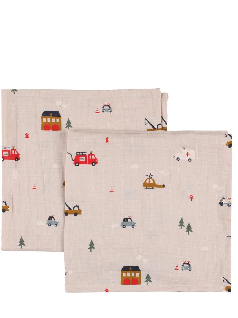 商品Liewood|Set Of 2 Organic Muslin Cotton Blankets,价格¥93,第1张图片