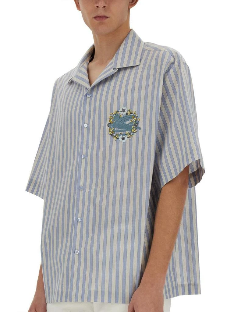 商品ETRO|Etro Shirts in Baby Blue,价格¥2731,第4张图片详细描述