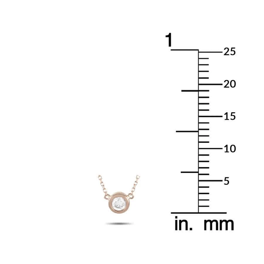 商品LB Exclusive|14K Rose Gold 0.20 ct Diamond Pendant Necklace,价格¥3193,第3张图片详细描述