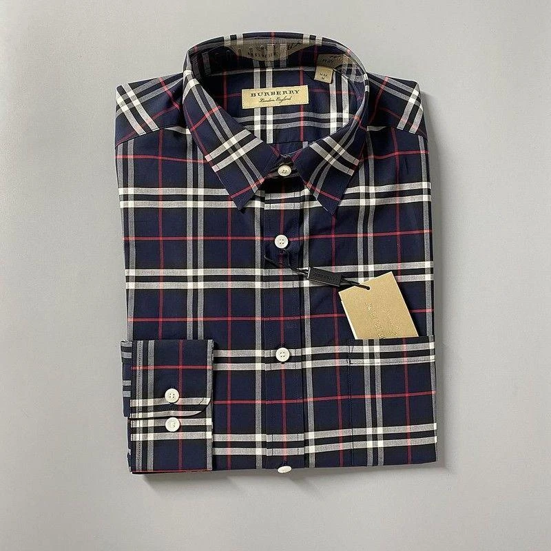 商品Burberry|BURBERRY 博柏利男士格纹拼色时尚百搭衬衫,价格¥4313,第1张图片详细描述