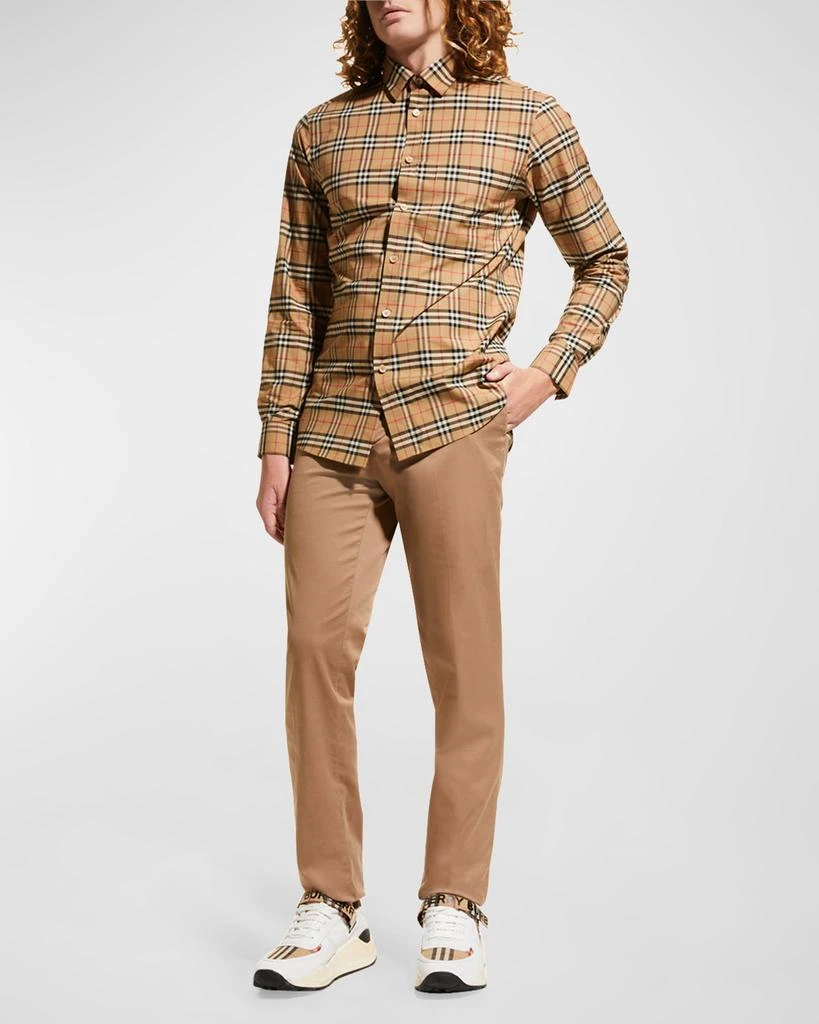 商品Burberry|Men's Simpson Check-Pattern Sport Shirt,价格¥3318,第3张图片详细描述