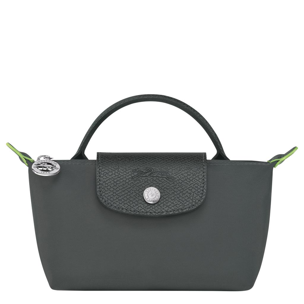 Longchamp | Pouch with handle Le Pliage Green Black (34175919001) 475.11元 商品图片