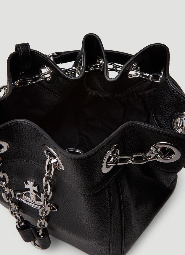 Chrissy Medium Bucket Handbag in Black商品第6张图片规格展示
